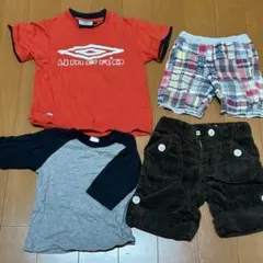 キッズ服 4着セット トップス2着、ズボン2着