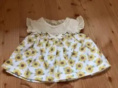 SIMPLE FREE ひまわり柄 ワンピース 80サイズ