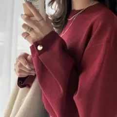 CLASSICALELF ニット レッド M