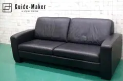 GMHK179○Lether World / レザーワールド 2人掛けソファ ラ Leatherworld】レザーワールド 総革 2人掛けワイドソファ 出張