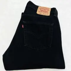 【美品】Levi's501 サルファ染め　ブラックデニム ジーンズ【31】