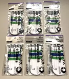 ファミマ限定Glicoグリコ パピコ セーター Line Socks 6個セット