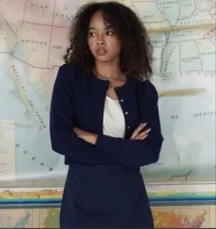 ショート丈 ハート釦カーディガン TINAJOJUN