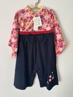 新品タグ付き⭐️袴ロンパース女の子ベビー100日祝いお食い初め初節句ひな祭りお正月