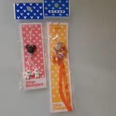 Tokyo Disneyland ミニー とプーさんのストラップ2点セット
