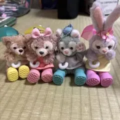 Disney Sea限定ダッフィー&フレンズのぬいぐるみストラップセット