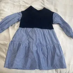 GU ワンピース　ストライプ　130