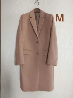 極美品 UNIQLO チェスターコート ウールカシミア Mサイズ ベージュ