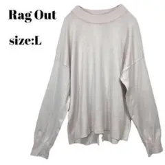 Rag Out ニット　シャツ　トップス　セーター　秋　おしゃれ　上品 L
