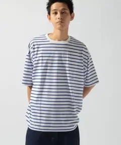 niko and ニコアンド プレーティングボーダーＴシャツ L 防菌防臭