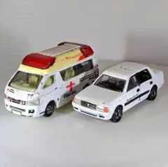 トミカ 救急車 パトカー 2台セットのサムネイル