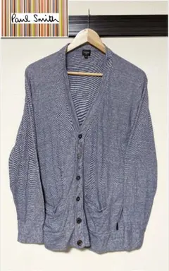 【Paul Smith JEANS】カーディガン/無地/カラーネップ/ロゴ/美品のサムネイル