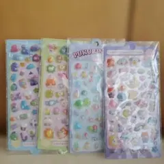 立体シール　まとめ売り　4枚セット