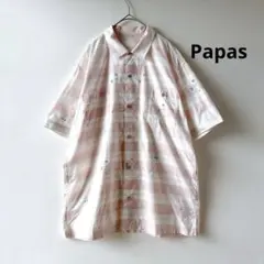 Papas Islandパパスアイランド手旗信号シャツ Lサイズのサムネイル