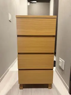 お値下げ・廃盤品】無印良品 オーク材 キャビネット チェスト - メルカリ