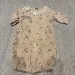 プティマイン　花柄いちご柄ツーウェイ・ドレスオール ピンク