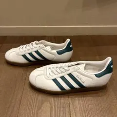 新品 アディダス adidas ガゼル GAZELLE 24.5cm 白緑