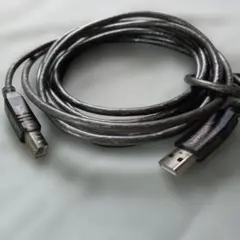 USB A - USB Bケーブル 1.5m 黒