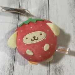 ポムポムプリン　サンリオキャラクターズ　フルーツきぐるみマスコット　いちご
