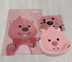 ルーピー ポーチ　クリアファイル　カイロ　韓国