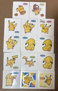 GW(5/6)まで値下げ　ポケモンパンシール　ピカチュウ　15枚セット