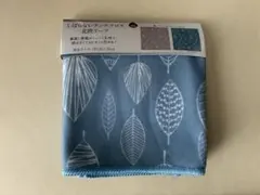 新品 セリア しばらないランチクロス 結ばないランチクロス 北欧リーフ ブルーのサムネイル