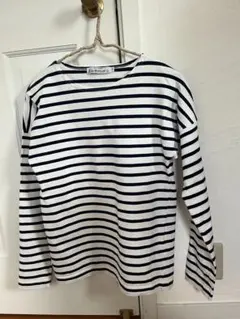 Le Minorストライプ 長袖 Tシャツ ボートネック