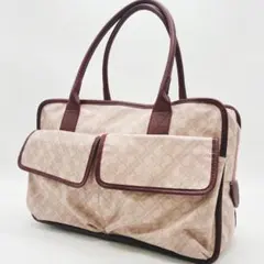 美品✨GHERARDINI ゲラルディーニ トート ソフティ 総柄 ピンク 茶色