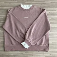 INGNI レースネック スウェット ピンクベージュ