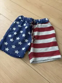 星柄とストライプのハーフパンツ 100
