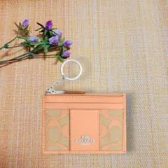 新品♡COACH コーチ ミニ スキニー ID ケース・シグネチャー ジャカード
