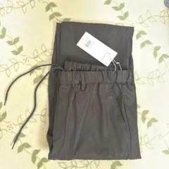 ダークグレー イージーパンツ ゴムウエスト