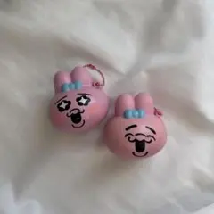 【おぱんちゅうさぎ ミニスクイーズマスコット　2個まとめて