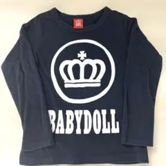 BABYDOLL 長袖　カットソー ロンＴ　ネイビー 120