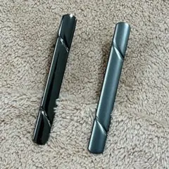 黒ネクタイピン2本セット シンプル ビジネス フォーマル 新品未使用