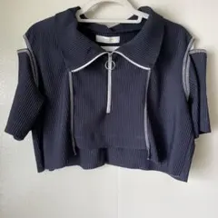 PUBLIC TOKYO ハーフジップ ノースリーブ トップスのサムネイル