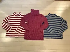 UNIQULOヒートテックと無印ボーダー2枚のセット　120センチ