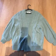 AZUL by MOUSSY ミントグリーン カーディガン S