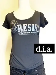 ★d.i.a.ロゴティシャツ　バックセクシー　激レア品　ギャルにオススメのサムネイル