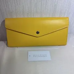 皇居 長財布 菊の御門 二つ折り 黄色 イエロー 牛革 - メルカリ