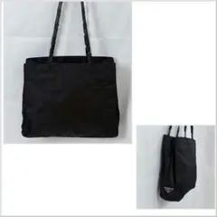 PRADAナイロン × チェーンショルダー トートバッグ大容量