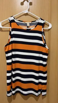 ★美品BANANA REPUBLIC ノースリーブ S ストライプ