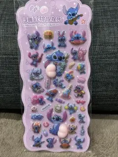 スティッチ おしりシール　ぷっくり　ぺこぺこシール
