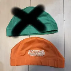 セントラルスポーツ　水泳帽 オレンジのみ　Lサイズ