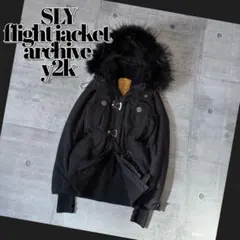 SLY 2way ファー付き バックルジャケット 平成ギャル ダークコア y2k