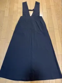 【未使用】for/c 肩紐が落ちない フレアジャンスカ ポケット付 こげ茶