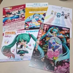初音ミク　ねんどろいど・フィギュア等販促ポストカード　他イベント企画配布品
