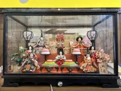 引き取り限定（または着払い）】竜光作雛人形セット ガラスケース付き