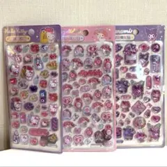 ボンボンドロップシール　うるちゅるポップシール　キティ　　マイメロ　クロミ