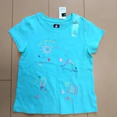 GAP　新品.未使用　ターコイズ色 Tシャツ 4歳用